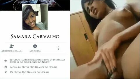 Samara Carvalho sentado gostoso na pica do namorado caiu na net - Kabine Da. 