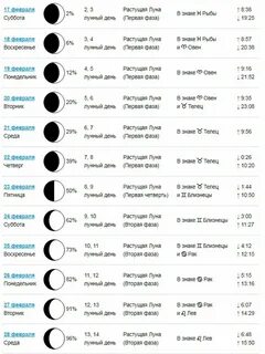 1 января какая луна