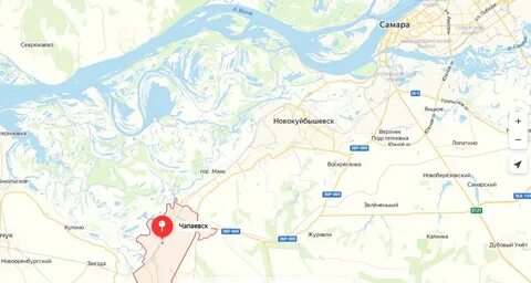 Самара чапаевск на карте