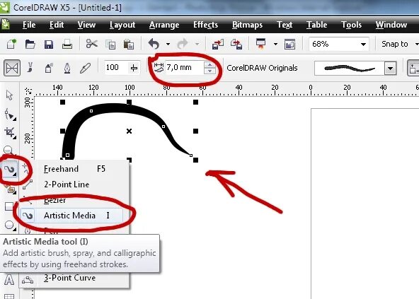 Удалить corel. Artistic media tool в coreldraw где. как в королле нарисовать изогнутую линию. инверсия в корел где. волшебная палочка в кореле где находится.