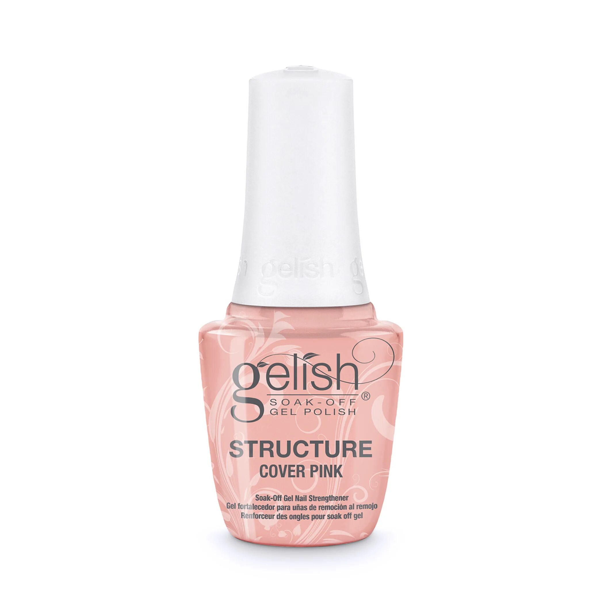 Gelish Soak off Gel. Розовый гель укрепляющий. Структурный гель. Gelish, прозрачный укрепляющий гель с кисточкой structure Clear, 15 мл.