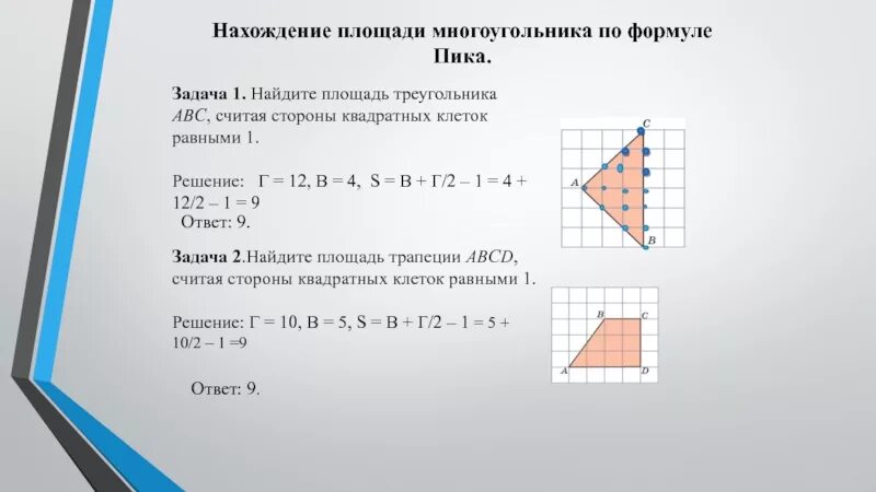 Найдите площадь многоугольника изображенного