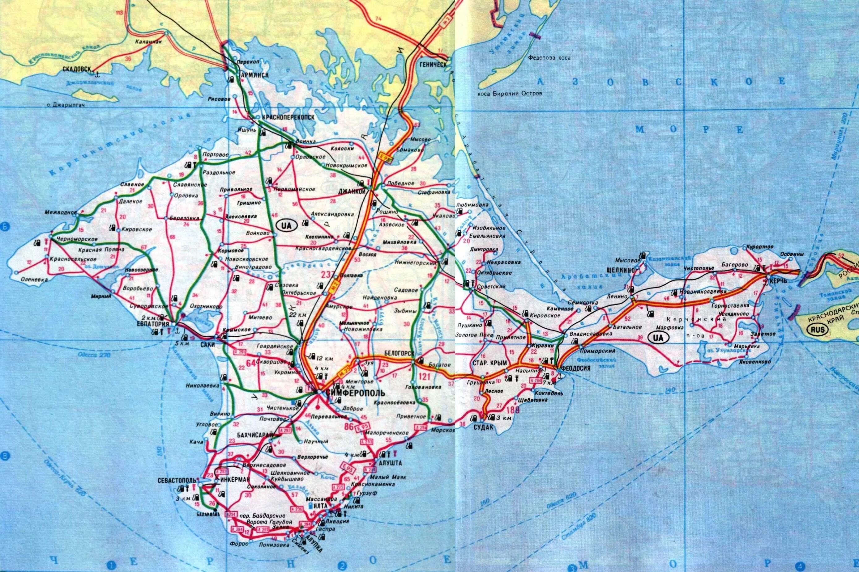 Карта крымских дорог. Полуостров Крым автодороги на карте. Карта автодорог Крымского полуострова. Карта дорог Крыма подробная. Атлас автомобильных дорог Крыма 2020.