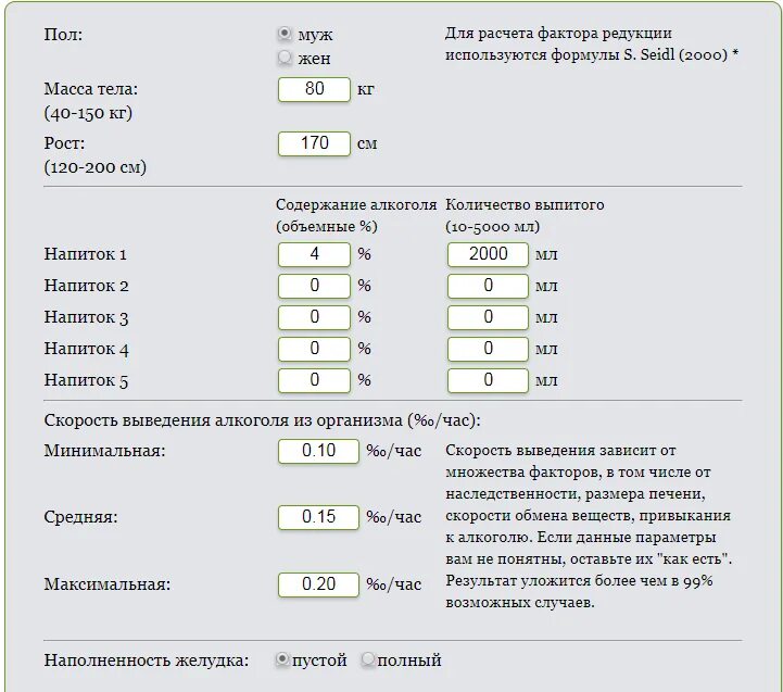 Сколько выпил 3 промилле