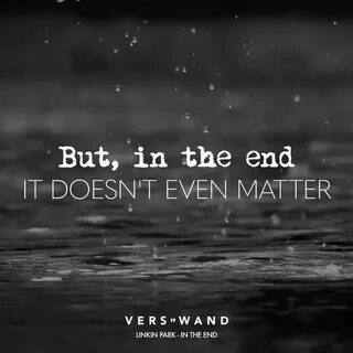 But in the end
