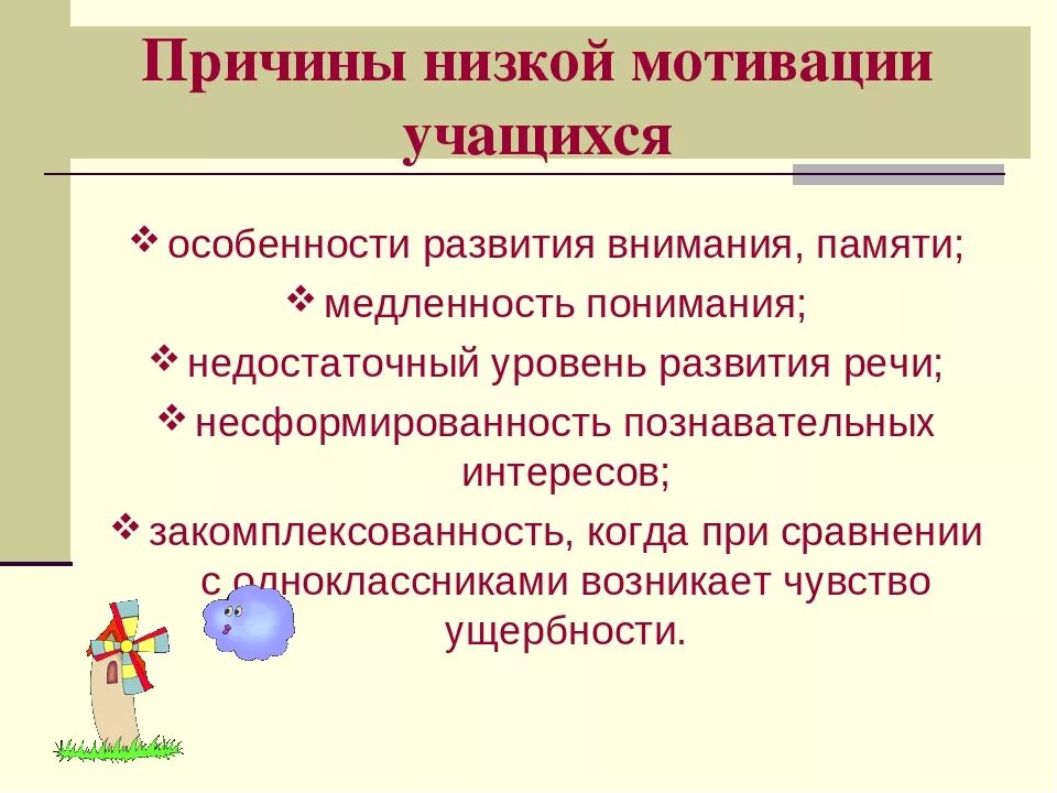 Уровень развития ученика