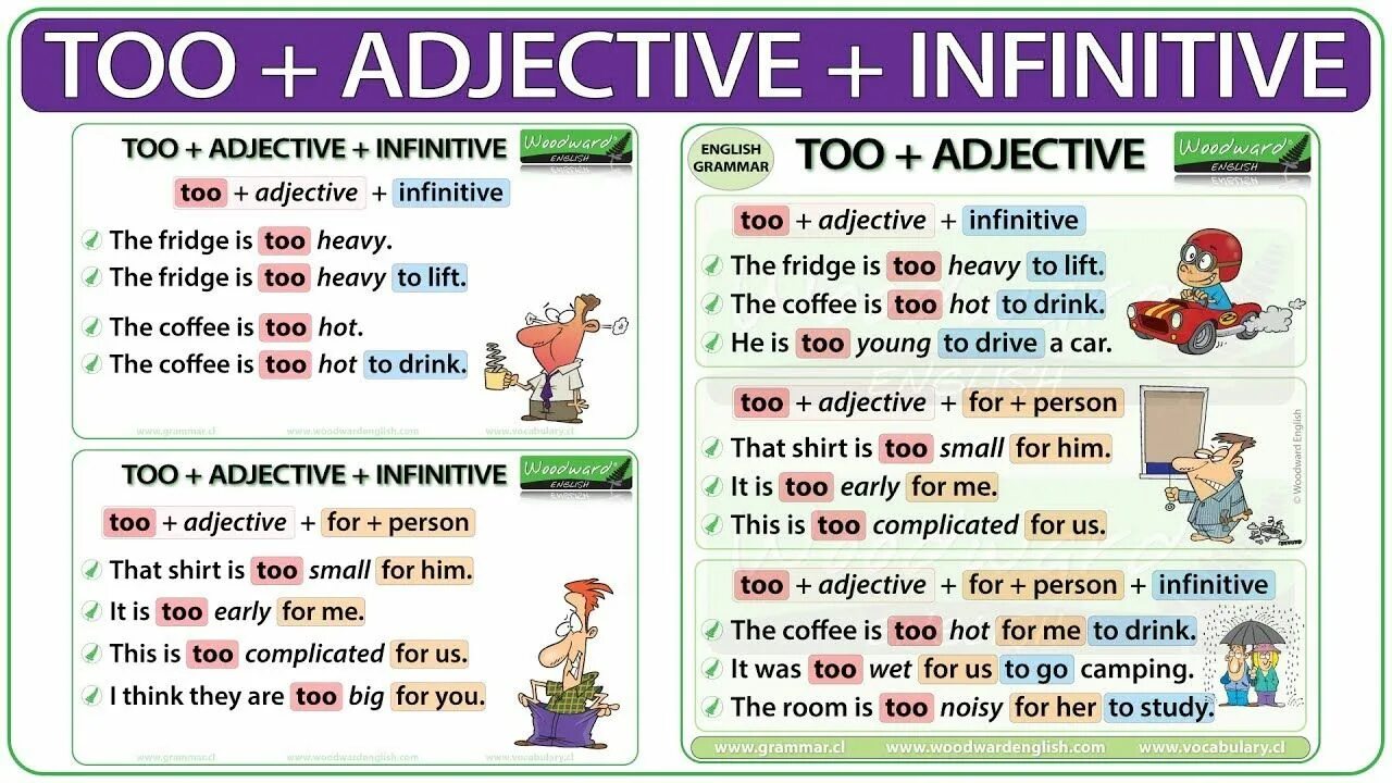 Adjective Infinitive правило. Грамматика too. Инфинитив to в английском. Грамматика too enough. Too rule