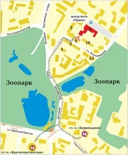 Зоологическая улица карта
