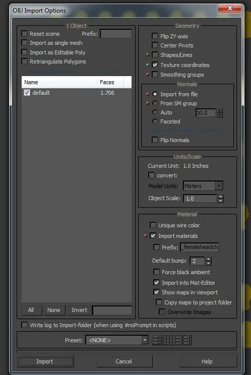 3ds Max импорт сплайнов. Редактировать obj. Obj Import options в 3ds Max. Obj Формат. When the import