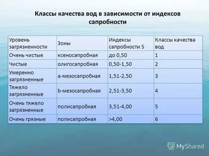 К какому уровню относится вода
