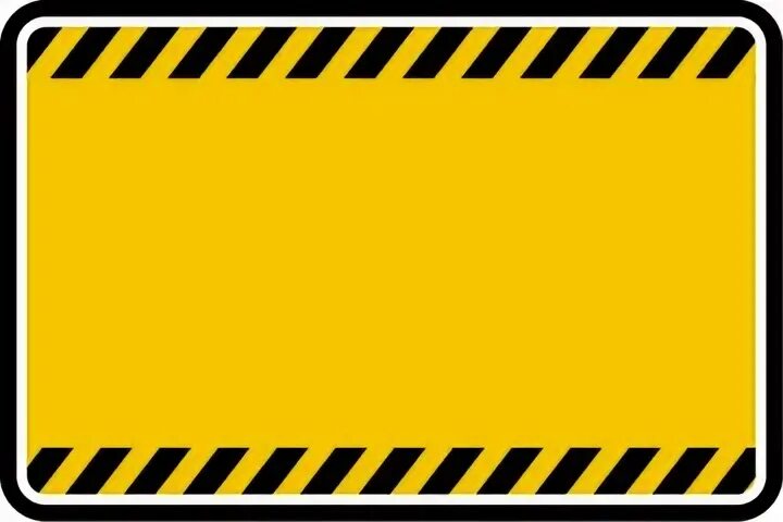 Warning board. Warning board