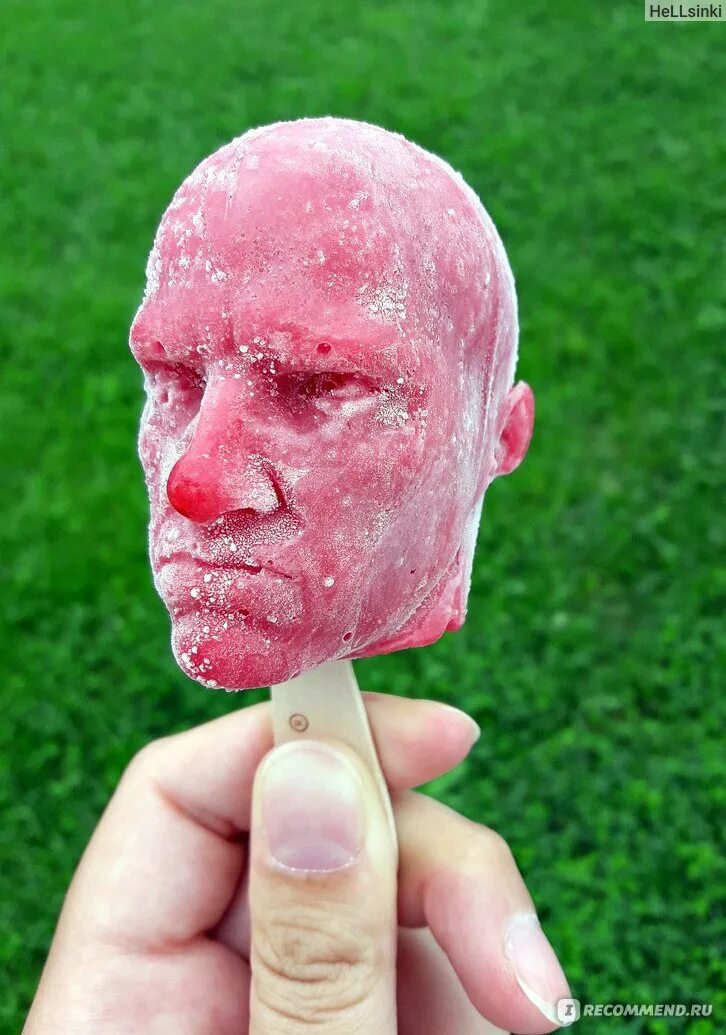 Скульптурное мороженое Stoyn. Мороженое в виде головы.
