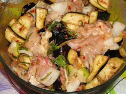 Рецепт куриной грудки с баклажаном