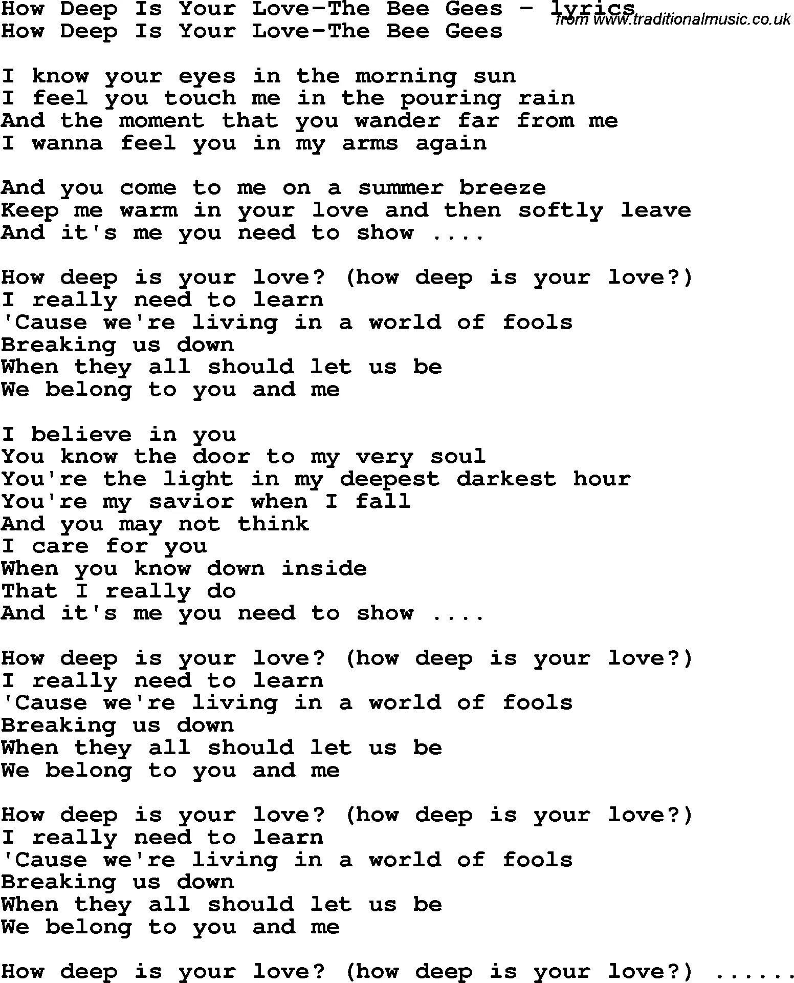 Ин лов текст. How Deep is your Love текст. How Deep in your Love текст. Песня how Deep is your Love. Bee Gees - how Deep is your Love.