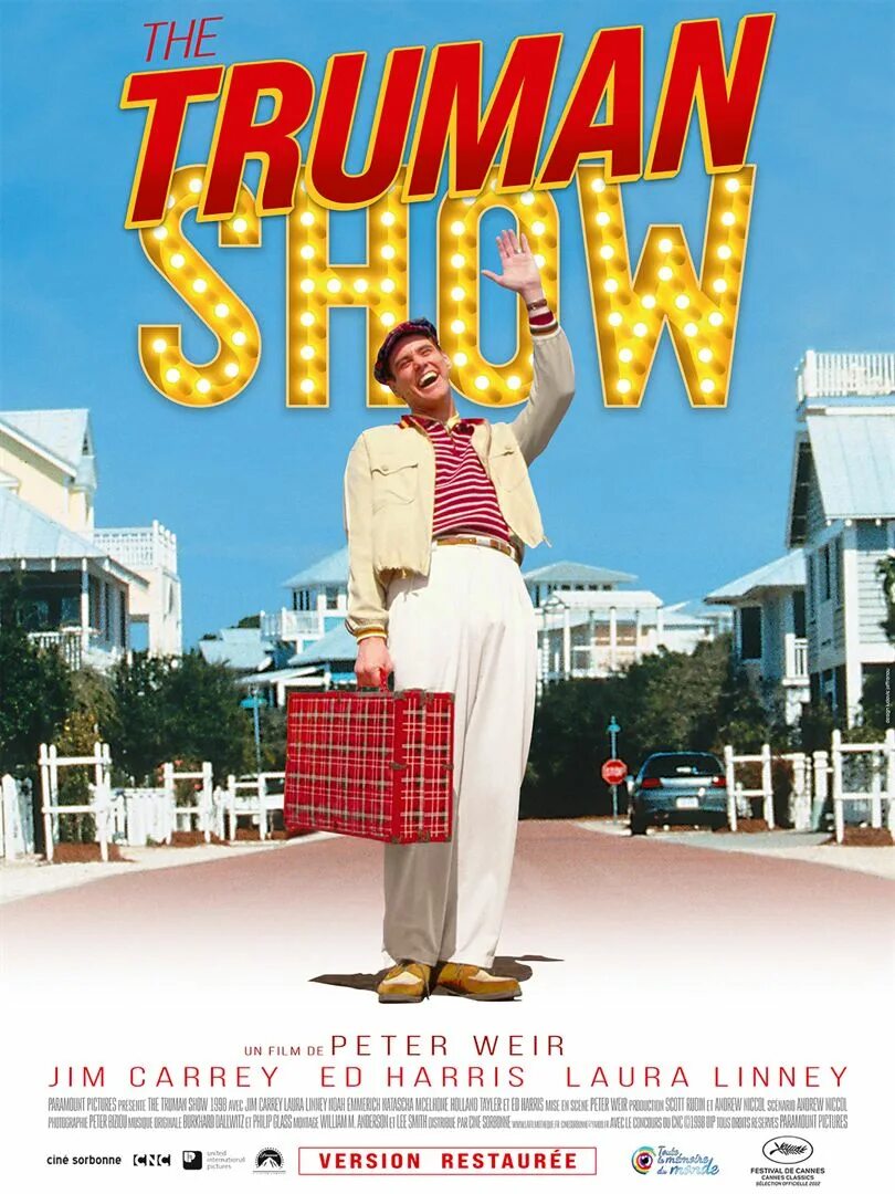 Шоу трумана на телефон. Jim Carrey Truman show. Труман из шоу Трумана. Шоу Трумана Постер.