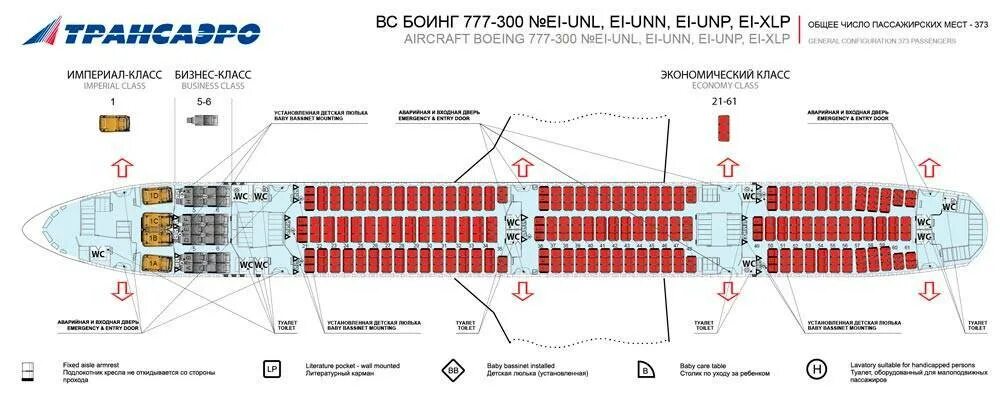 Boeing 777 расположение