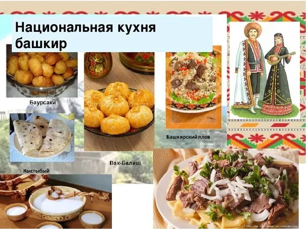 Башкирские блюда список