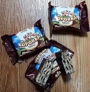 Конфеты вафельные в шоколаде