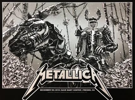 Metallica FRESNO print- On sale Tuesday 12/11 2pm Central - Tim Doyle