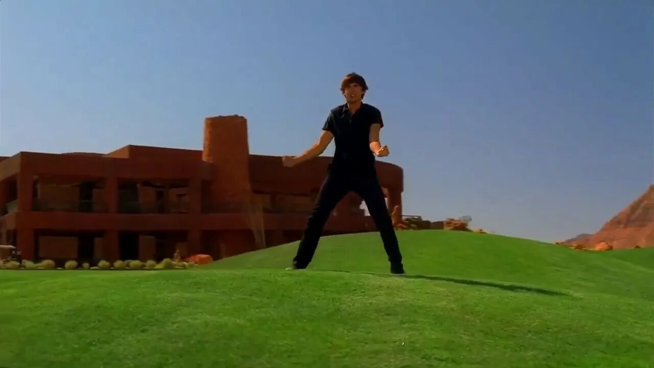 He stretched. HSM 2: Troy.