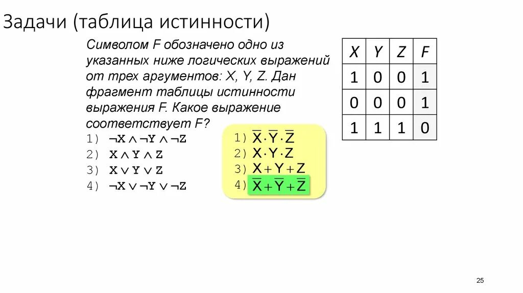 Картинки ТАБЛИЦЫ ИСТИННОСТИ ИНФОРМАТИКА ЗАДАЧИ С РЕШЕНИЕМ