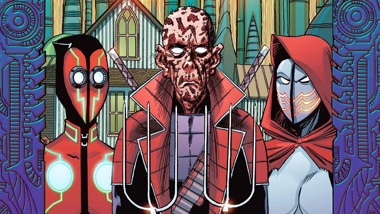 Deadpool 2099. Варда уилсон дэдпул 2099. комикс crazy alternate future 3. комикс crazy alternate future 2.