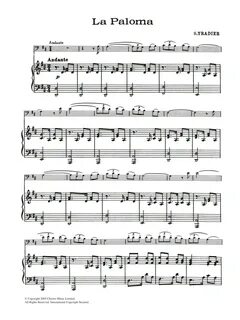 la paloma partitura piano pdf - sfpmodules.ru.