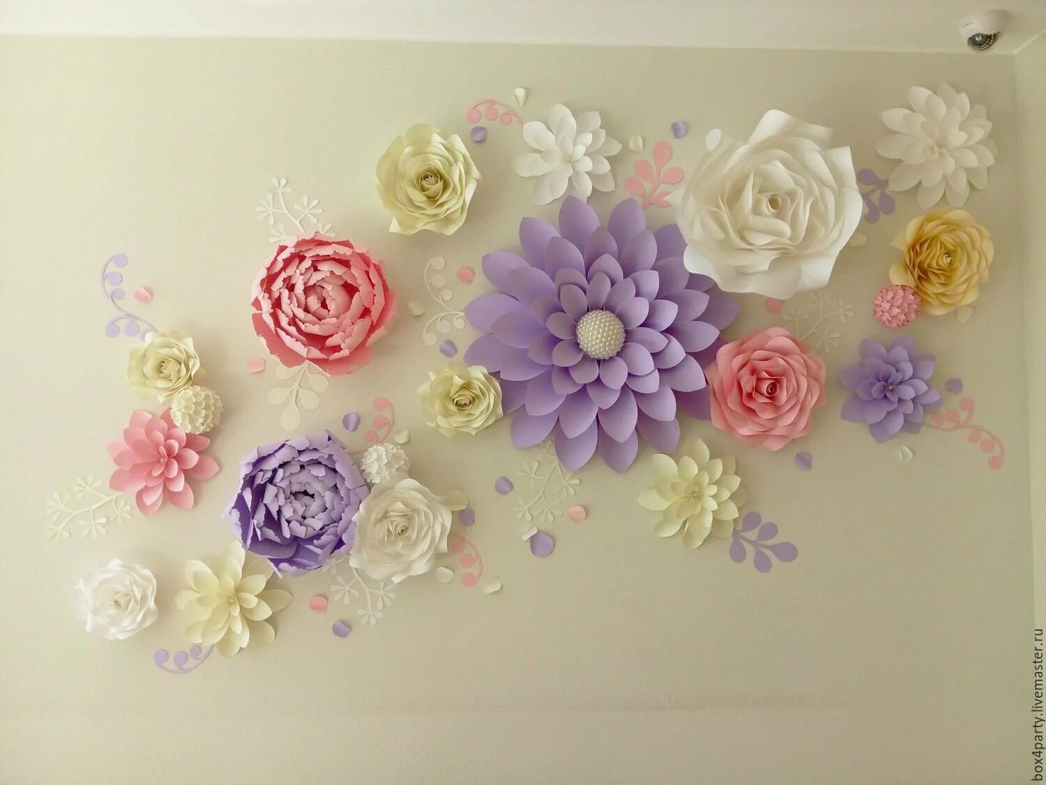 Цветы бумажные. Бумажные цветы на стену. Бумажные цветы для декора. Объемные цветы для украшения. Как украсить объемной
