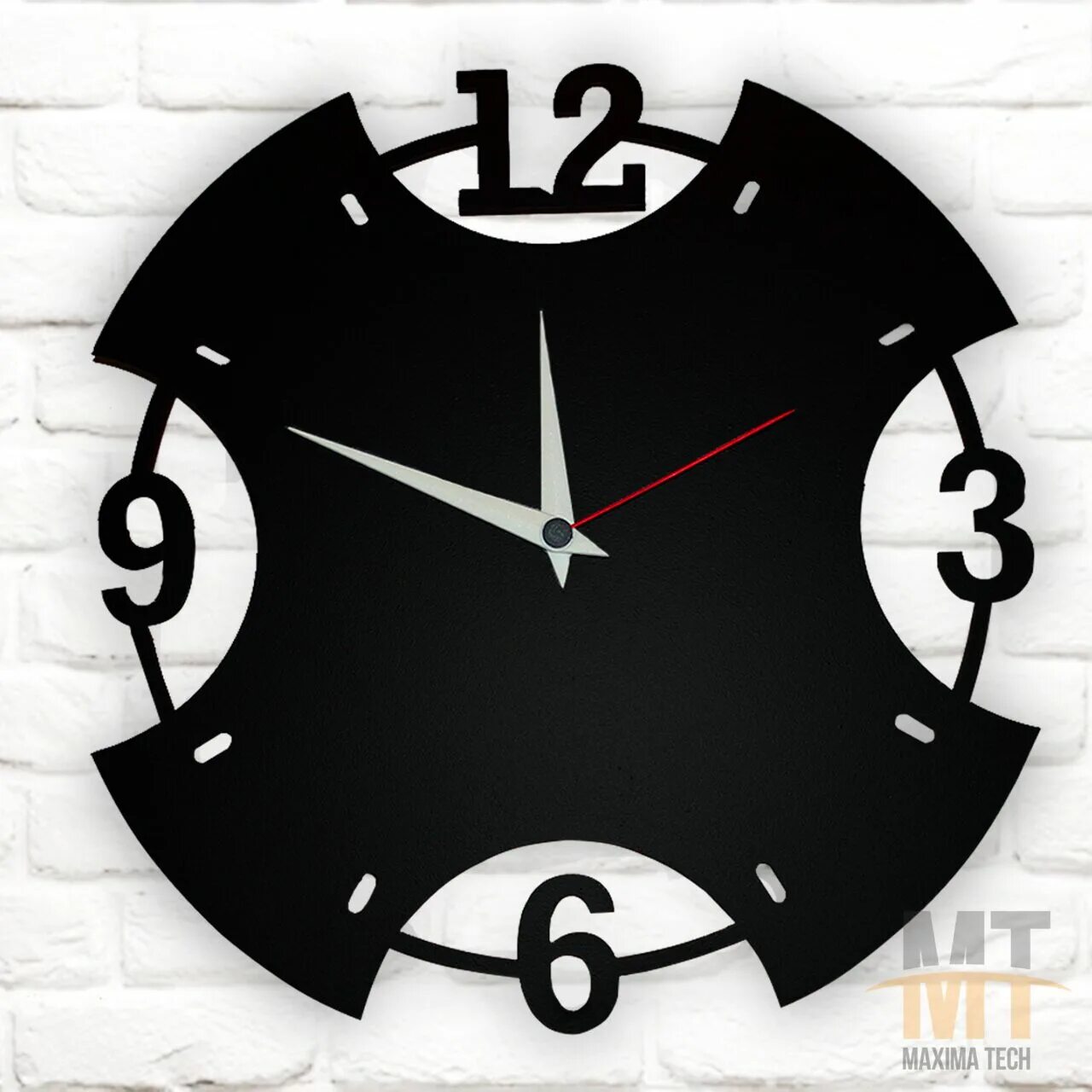 Часы настенные металлические лофт. Дизайн часов на маркетплейс.