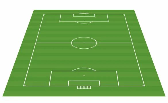 Football field scheme Royalty Free Vector Image
