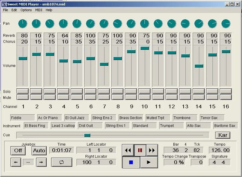Ultralight midi player. Ultralight midi player