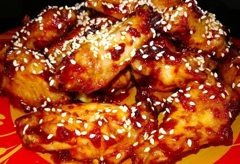 Крылья с кунжутом