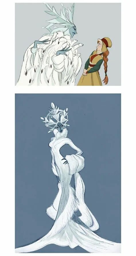 Frozen spider lily art