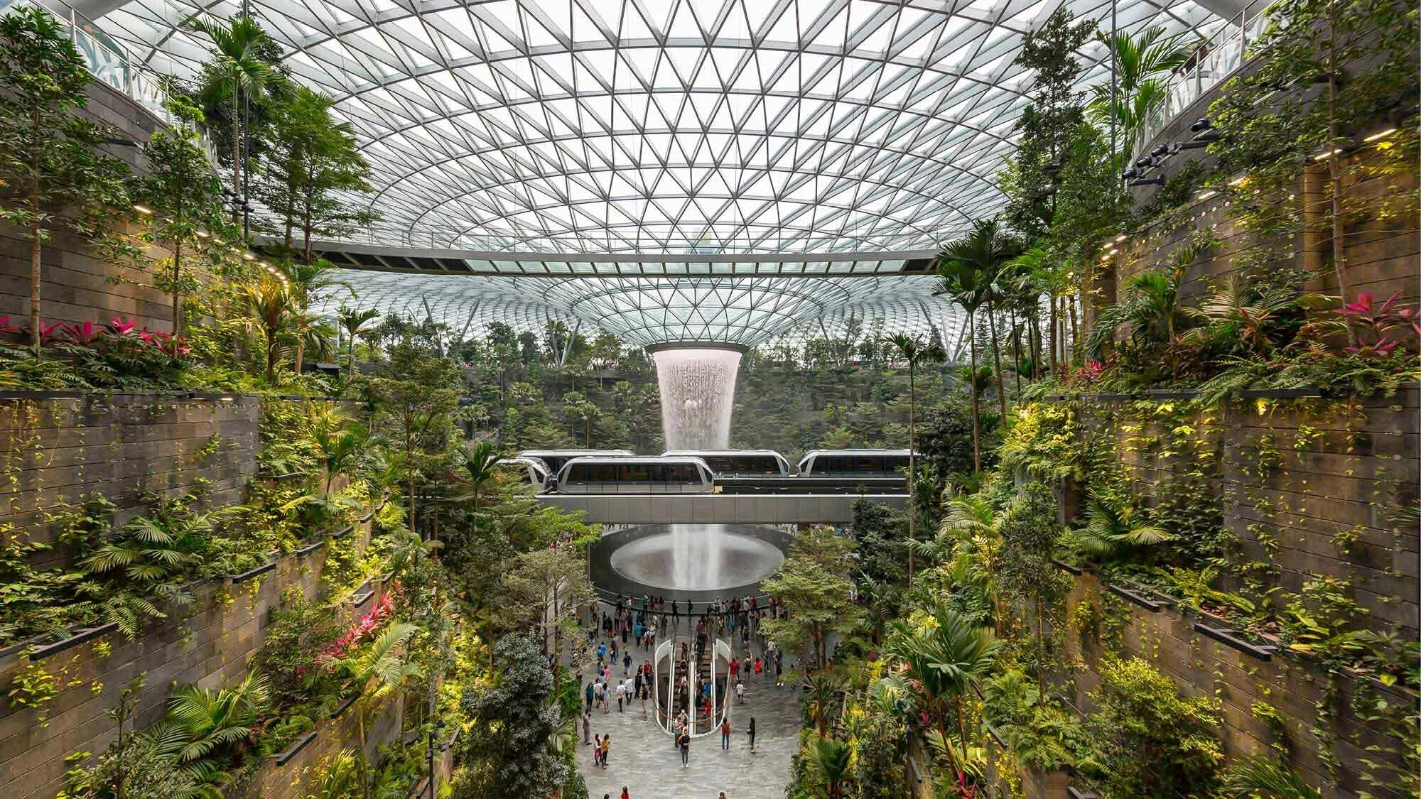 Аэропорт Чанги Сингапур. Аэропорт Jewel Changi, Сингапур. Сингапур аэропорт Чанги водопад. Сингапурский аэропорт Чанги (Changi) архитектура.