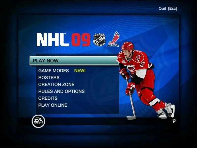 Игры нхл 09. NHL 19 игра. NHL 09 на ПК. NHL 12 меню. НХЛ 09 на пс3.