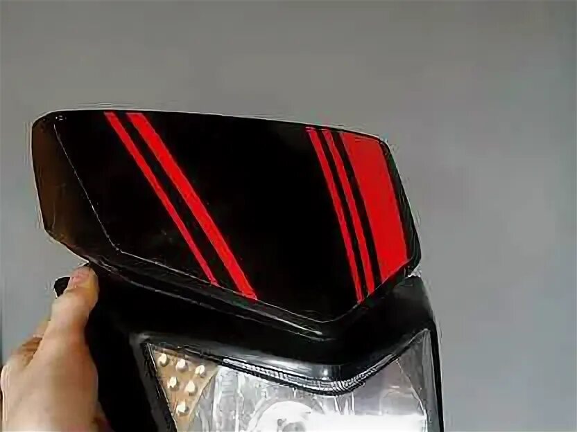 Как сделать фару на питбайк