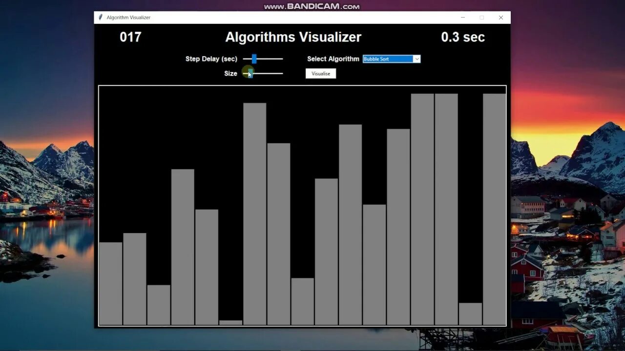 Algorithms visualization. Bubble sort visualization. bubble sort visualizer. beautiful visualization algorithms. quick sort visal go.
