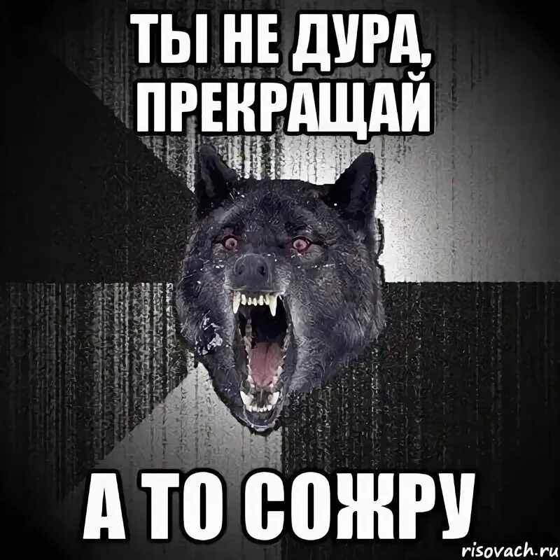 Не дура не ведется. Рисовач волк. Берегись сожрет Мем. Мем сумасшедший клиент.