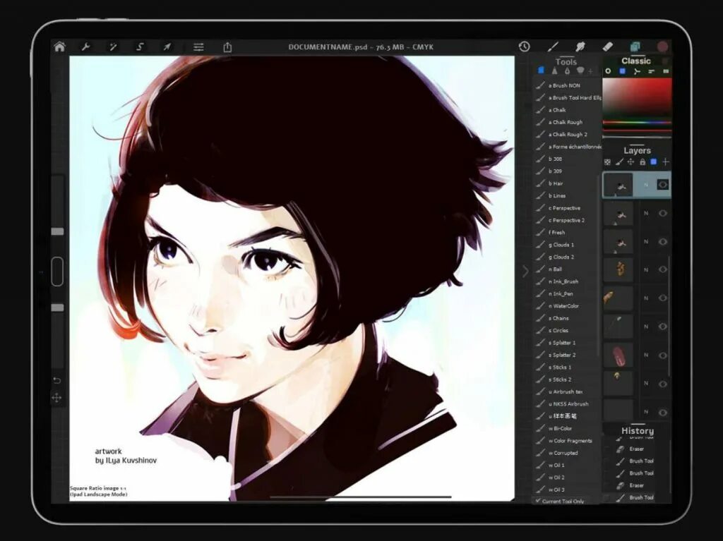 Procreate текст. Женский портрет procreate. procreate рисунки. procreate выделение. прокриэйт программа для рисования.