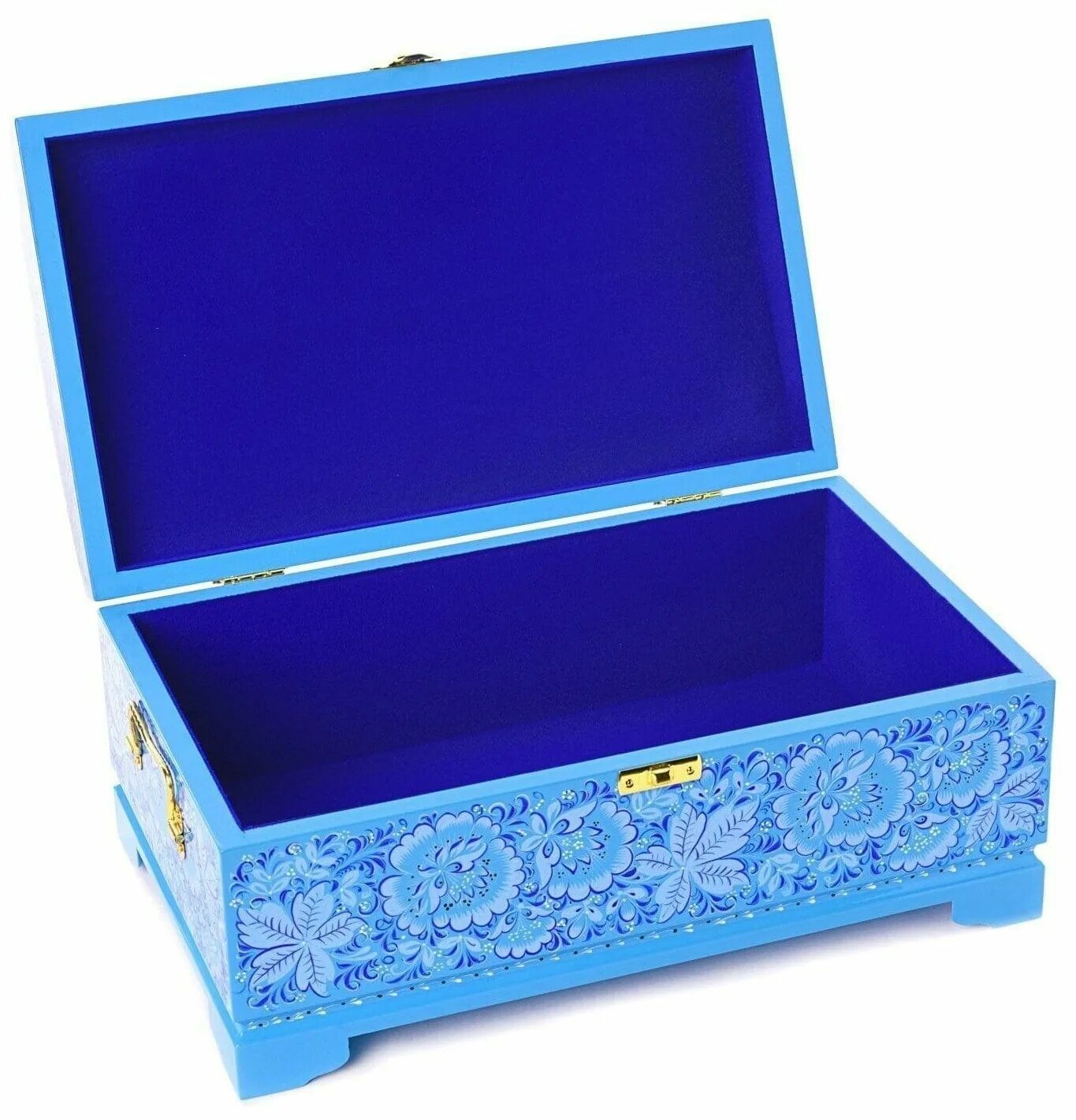 синий сундук пазлы. роспись сундука под гжель. сундук "морской". гжель шкатулка ларец. сундук напольный.