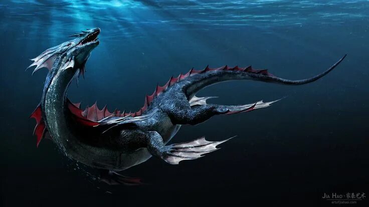 Giant Sea Monster Monster hunter, Monster hunter art, Fantasy dragon