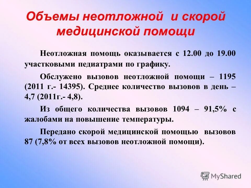 Среднее число вызовов