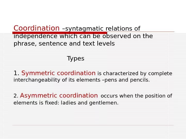 Text levels