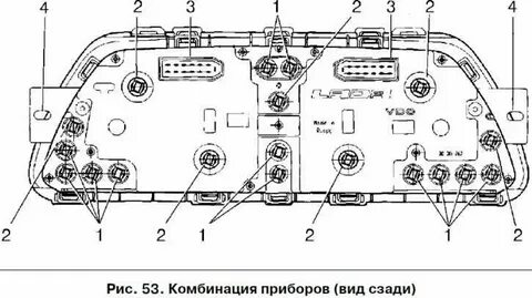 Панель ваз 2114 схема