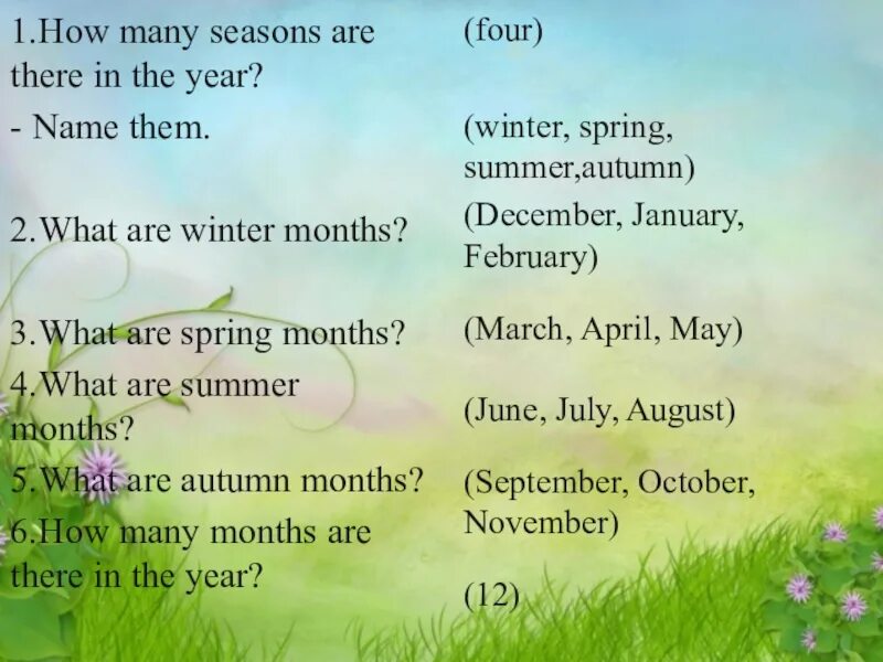 How many months in a year. How many seasons are there in a year. тема seasons 3 класс по английскому языку. how many months are there in a year. winter months are.