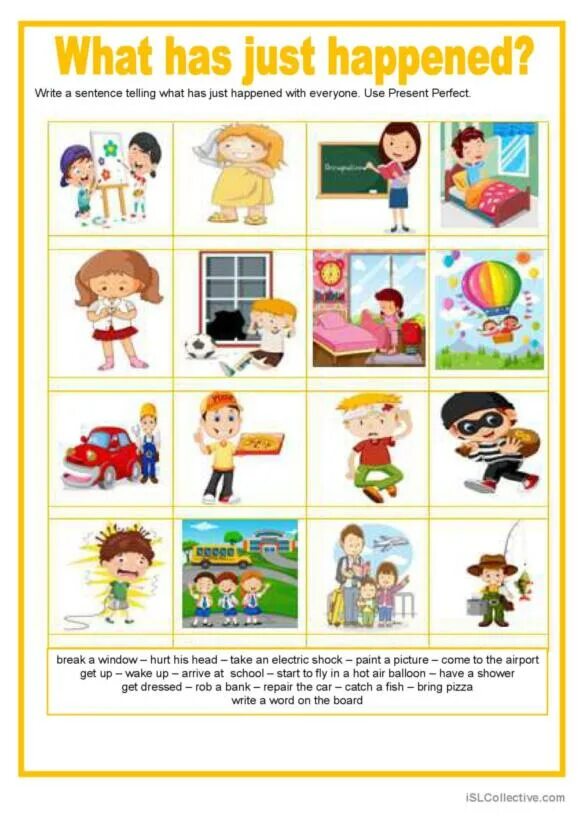 What did happened to them. Present perfect картинки для описания. what has just happened. описать картинку в present perfect. have has картинка для описания.