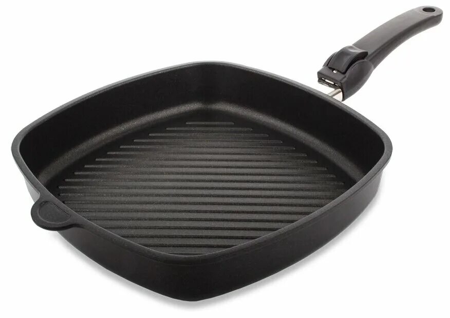 Сковорода-гриль risoli click induction 0094ins/26tp 26х26 см. Съемная ручка для сковородок. Сковорода woll diamond titan best 1528tb 28 см. Квадратная сковорода со съемной ручкой. С68701.