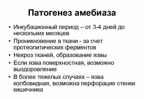 Путь заражения амебиазом