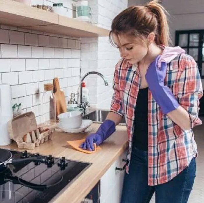 Помыть кухню