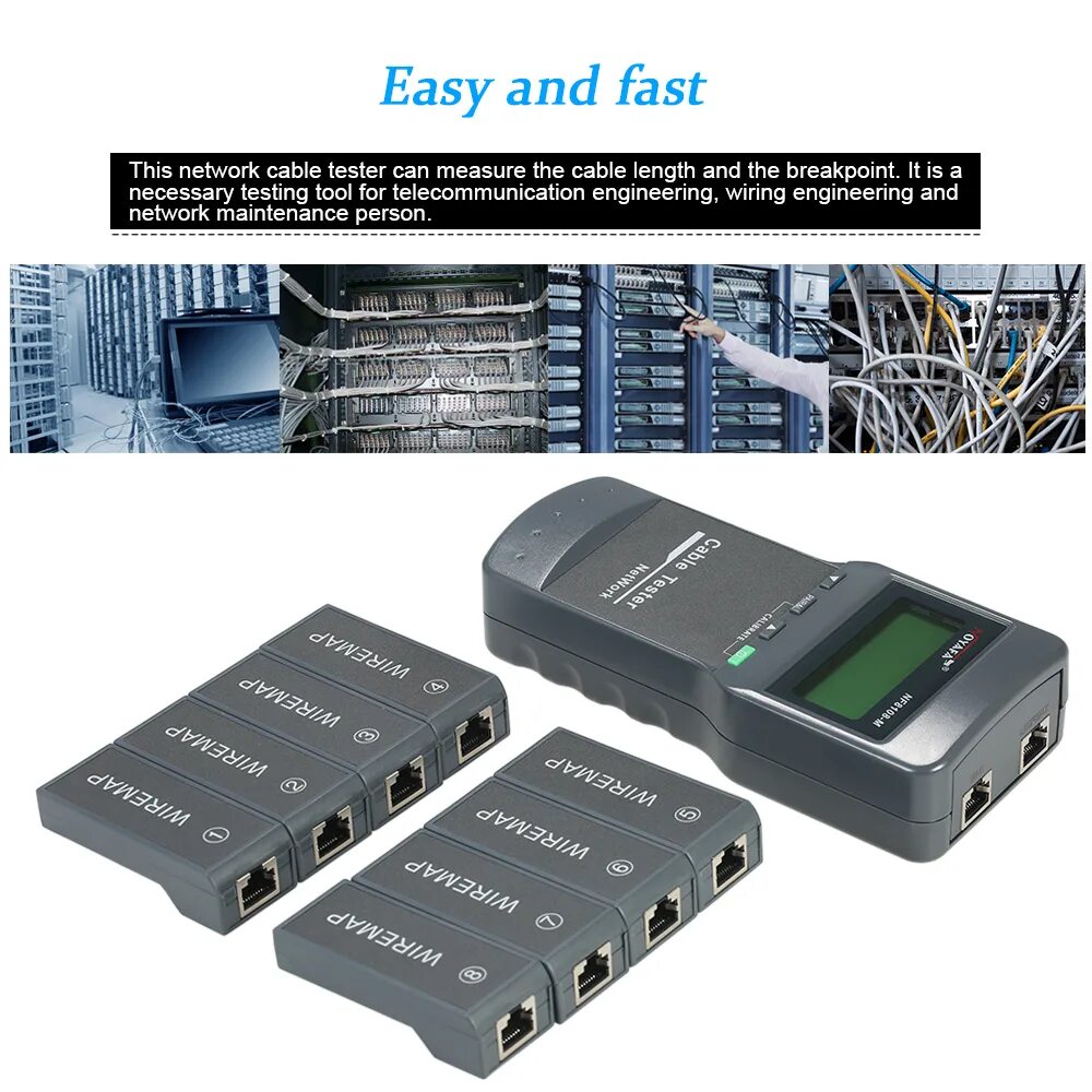 Tracker network. Тестер сетевой lsd cable tester rv-45. multi-functions cable tracker aimo.
